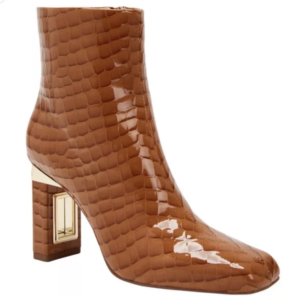 Katy Perry Womens THE HOLLOW HEEL BOOTIE Square Toe Ankle Boots Size 5.5